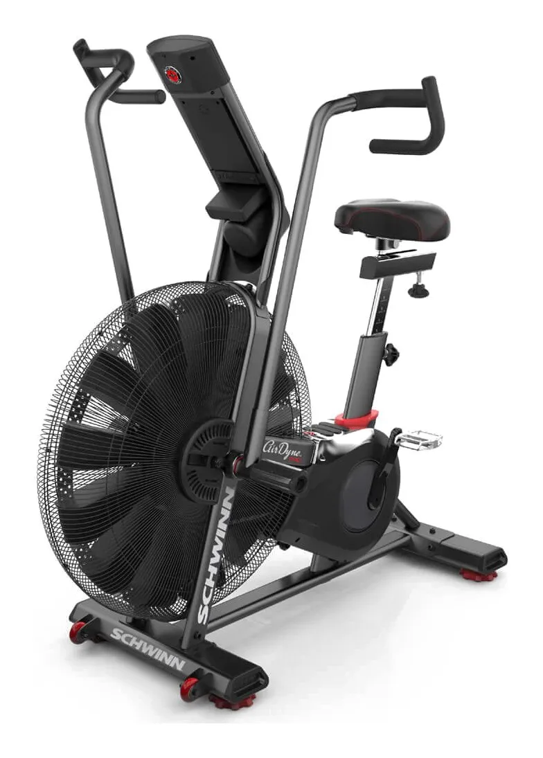Schwinn Airdyne AD8 airbike mot vit bakgrund